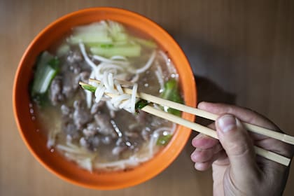 Sopa con fideos, un clásico de Mian