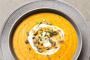 Sopa cremosa de calabaza y zanahoria - Juan Manuel Hierro