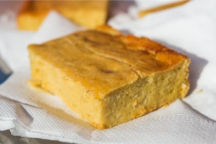 Sopa paraguaya tradicional.
