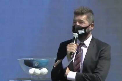 Marcelo Tinelli, durante la presentación del torneo.