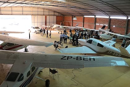 Sospechan que el hangar era utilizado por la conexión paraguaya del Comando Vermelho