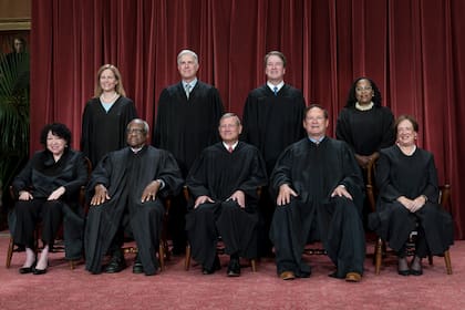 Sotomayor (abajo a la izquierda) llegó a la Corte Suprema de Estados Unidos durante la presidencia de Obama