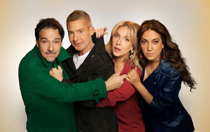Sottovoce, con Fernán Mirás, Adrián Suar, Carla Peterson y Lorena Vega