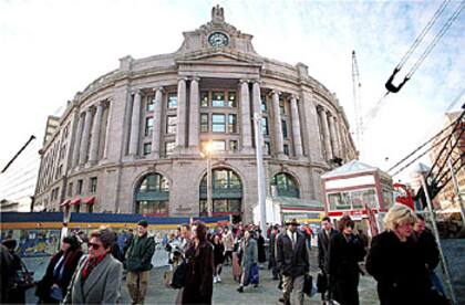 South Station, en Boston, es el punto obligado de partida y llegada, el lugar por donde pasan todos los viajeros