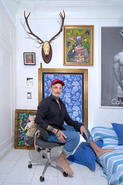 "Soy muy casero: pintar, cocinar para amigos, todo sucede en casa", asegura Rubén.