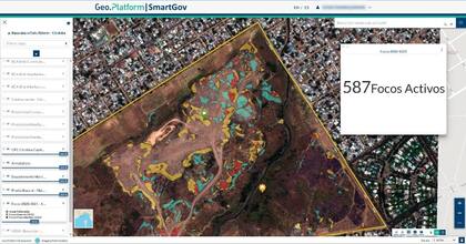 Space Sur desarrolló una plataforma que usa algoritmos para inferir información sobre fotos satelitales, como la existencia de basurales o la construcción de edificios no declarados en terrenos