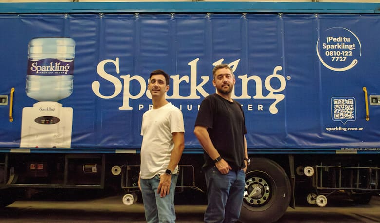 Kevin Pedreira, CEO de Sparkling, y su socio