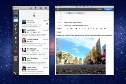 Sparrow es un popular cliente para OS X