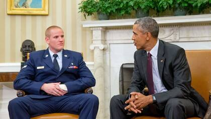 Spencer Stone, junto a Barack Obama