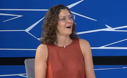 Speranza durante su visita a LN+