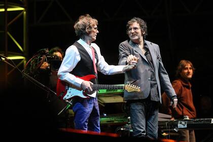 Spinetta y García, en su último encuentro juntos arriba de un escenario