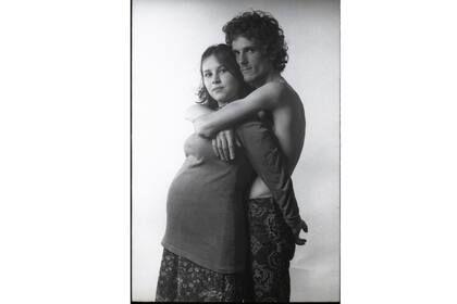 Luis Alberto Spinetta con Patricia Zalazar y Dante por venir