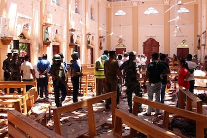 La iglesia de San Sebastián, en la ciudad de Negombo, fue una de las atacadas