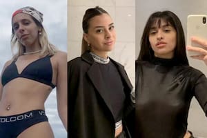 Stefanía Abigail Flores y las hermanas Sheila Nair y Brisa Kimey López.