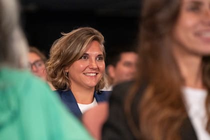Stefanía Cora, en el acto de asunción de Cristina Kirchner como presidenta del PJ