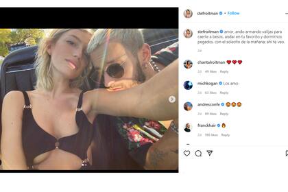 Stefi le dedicó unas palabras románticas a su pareja