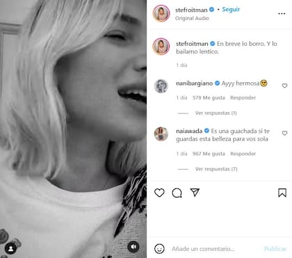 Stefi Roitman aseguró que borraría el video