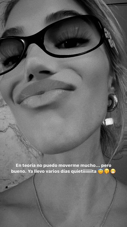 Stefi Roitman contó que tuvo que ser operada: “No puedo moverme mucho” (Foto: Instagram)