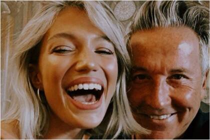 Stefi Roitman junto a su suegro, Ricardo Montaner