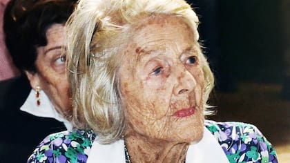 Stella Ana Inés Rosa Carolina "Baby" Cárcano en una misa celebrada en marzo de 2016 en el marco de las fiestas patronales del paraje Cárcano