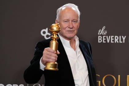 Stellan Skarsgård ganó el Golden Globe a Mejor actor de reparto por su actuación en Valor sentimental (AP Photo/Chris Pizzello)