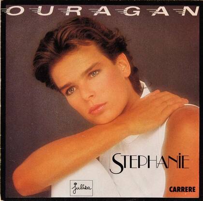 La tapa del disco Ouragan, de 1986, que marcó el debut de Estefanía como cantante. 