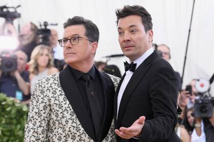 Stephen Colbert y Jimmy Fallon