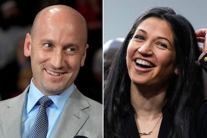 Stephen Miller, asesor clave de Donald Trump, y su esposa Katie Miller, vocera de Elon Musk.