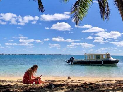 Stephens en la isla paradisíaca