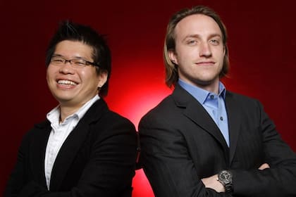 Steve Chen y Chad Hurley, fundadores de YouTube junto a Jawed Karim