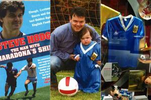 Steve Hodge: "Me la dio en el túnel después del partido y la guardé en mi casa por 16 años"