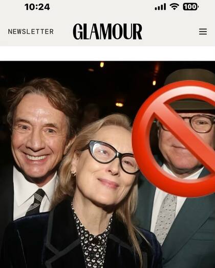 Steve Martin, amigo íntimo de Short, realizó un divertido posteo de Instagram con el que reavivó los rumores de romance (Foto: Instagram/@stevemartinreally)