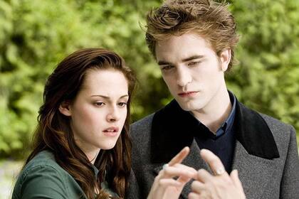Stewart y Robert Pattinson en Crepúsculo