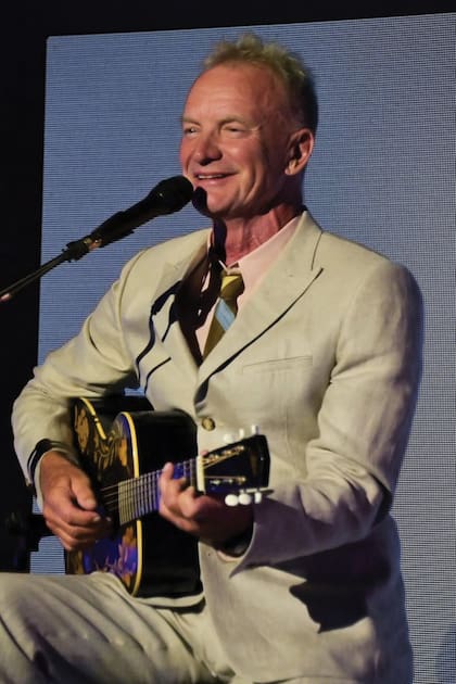 Sting
en pleno show.