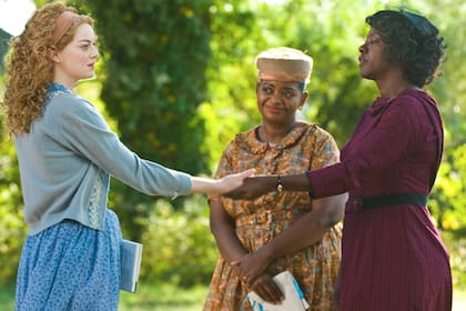 Emma Stone, Octavia Spencer y Viola Davis en Historias cruzadas