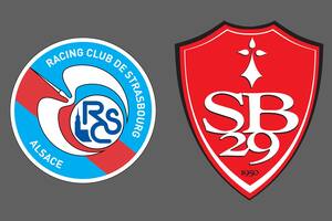 Strasbourg y Brest disputaron uno de los encuentros de la jornada del fútbol francés