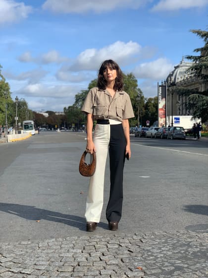 Street Style en París durante la semana de la moda