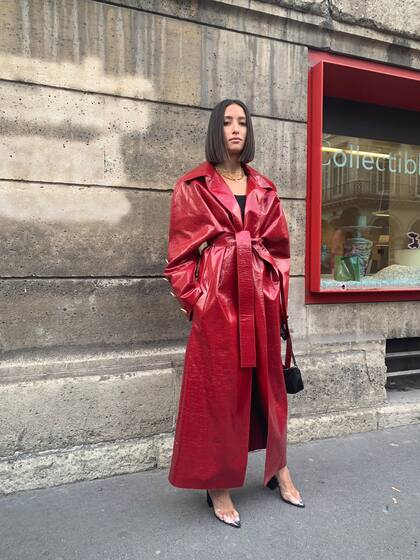 Street Style en París durante la semana de la moda