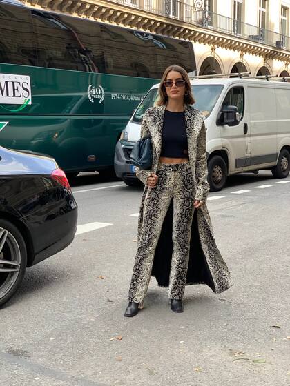 Street Style en París durante la semana de la moda