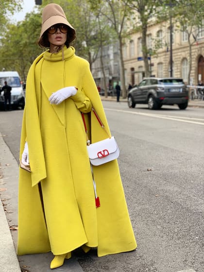 Street Style en París durante la semana de la moda