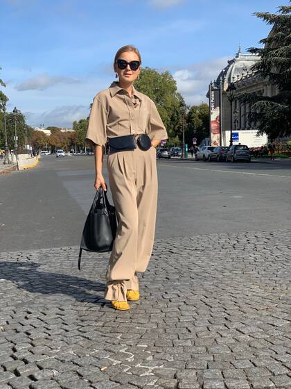 Street Style en París durante la semana de la moda