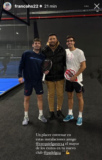 Stupa y Lebrón, dos jugadores profesionales de élite, junto a Garay durante la pretemporada que realizaron en el club previo a su estreno