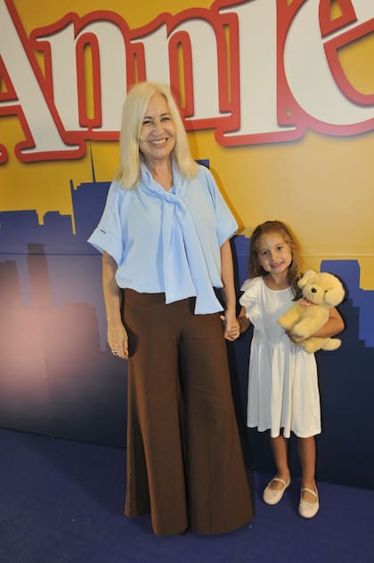 Su amiga y excompañera de elenco en Socias y Agosto, Mercedes Morán, concurrió a la función con su nieta