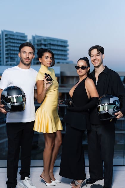 "Su búsqueda de la excelencia, su visión de futuro, su energía y su elegancia natural reflejan a la perfección el universo Gentleman Givenchy", dijo sobre el piloto Pierre Gasly Romain Spitzer, CEO de Givenchy Parfums cuando anunció que el francés sería el nuevo embajador de la línea de fragancias masculinas Gentleman Givenchy. Y agregó que Gasly era "tan talentoso como inspirador".