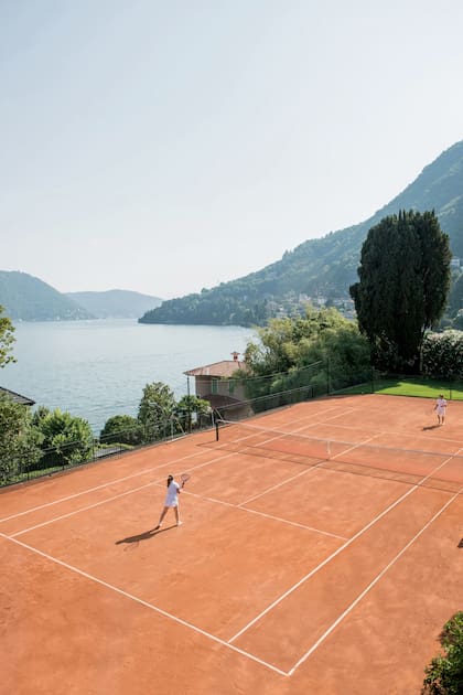 Su cancha de tenis es considerada una de las más lindas por su espectacular vista