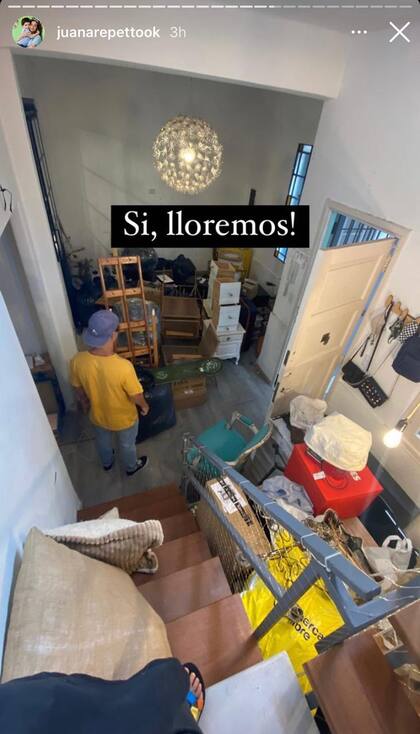 Su casa anterior, en plena mudanza