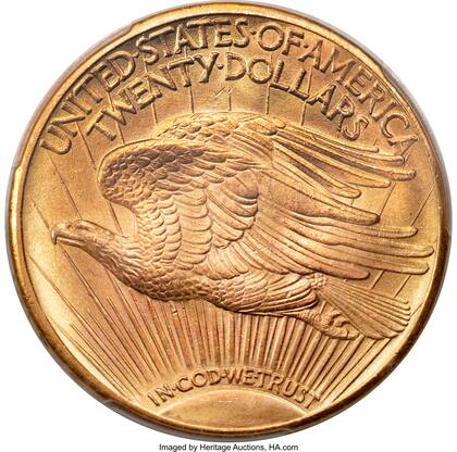 Su composición está hecha de oro y su nombre deriva del diseño en el reverso