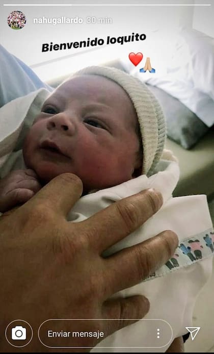 Su hermano mayor, Nahuel, lo presentó en su cuenta de Instagram