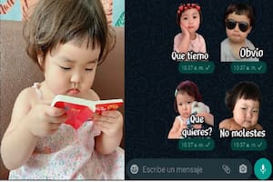 La niña coreana que es furor en los stickers de WhatsApp