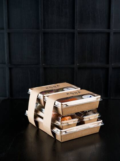 Su opción de delivery, como un obento japonés